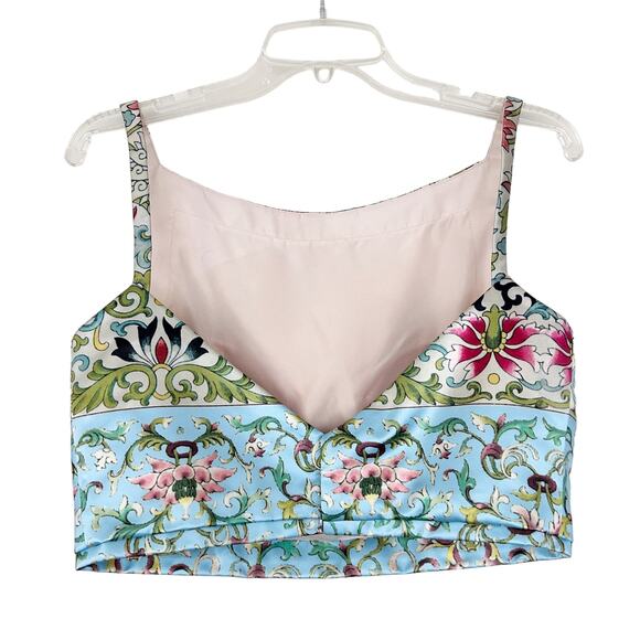 Sherri Hill Two Piece Skirt Set Printed Multicolor Sz 8 - Picture 3 of 11